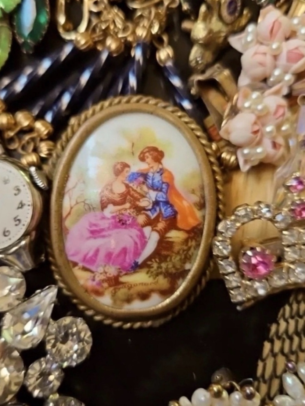 🏆 5 Pc | Vtg Signed Unsigned Designer Jewelry Lot | Gold & Silver Tone| Estate
